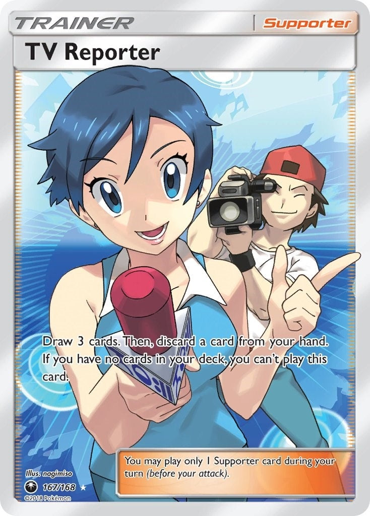 Image for TV Reporter (Full Art) (167/168) (CES) - Pokemon
