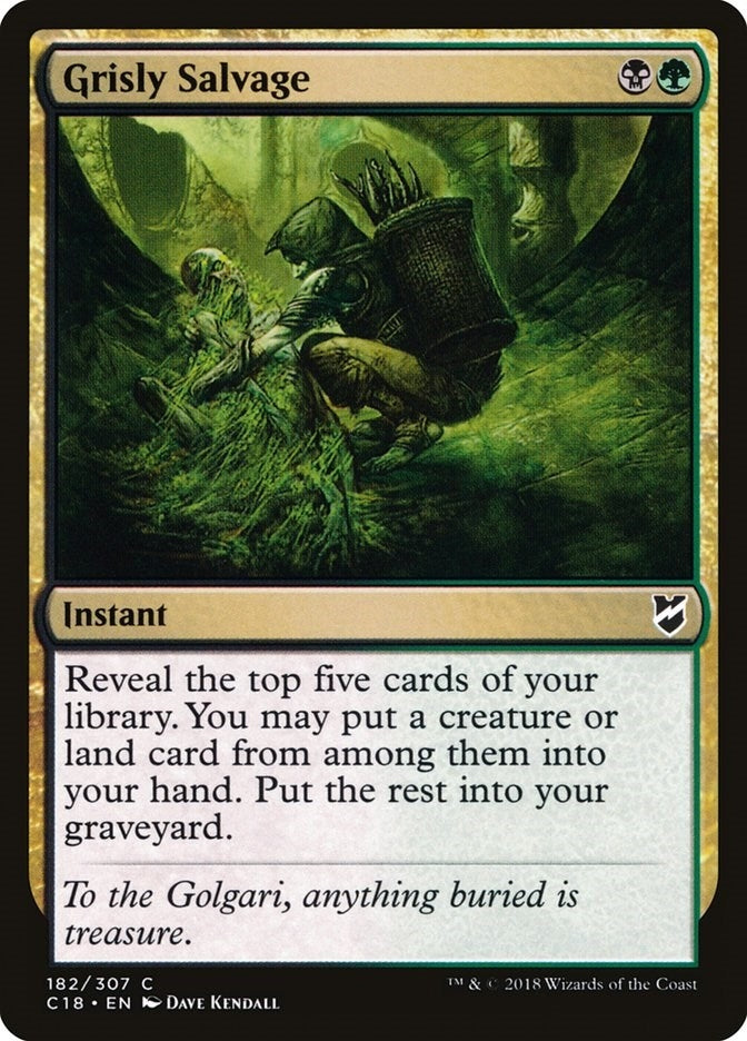 Image for Grisly Salvage (182) - Magic: The Gathering