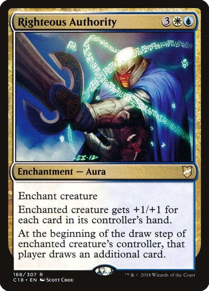 Image for Righteous Authority (188) - Magic: The Gathering