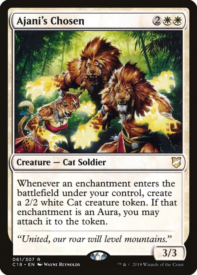 Image for Ajani's Chosen (61) (C18) - Magic: The Gathering