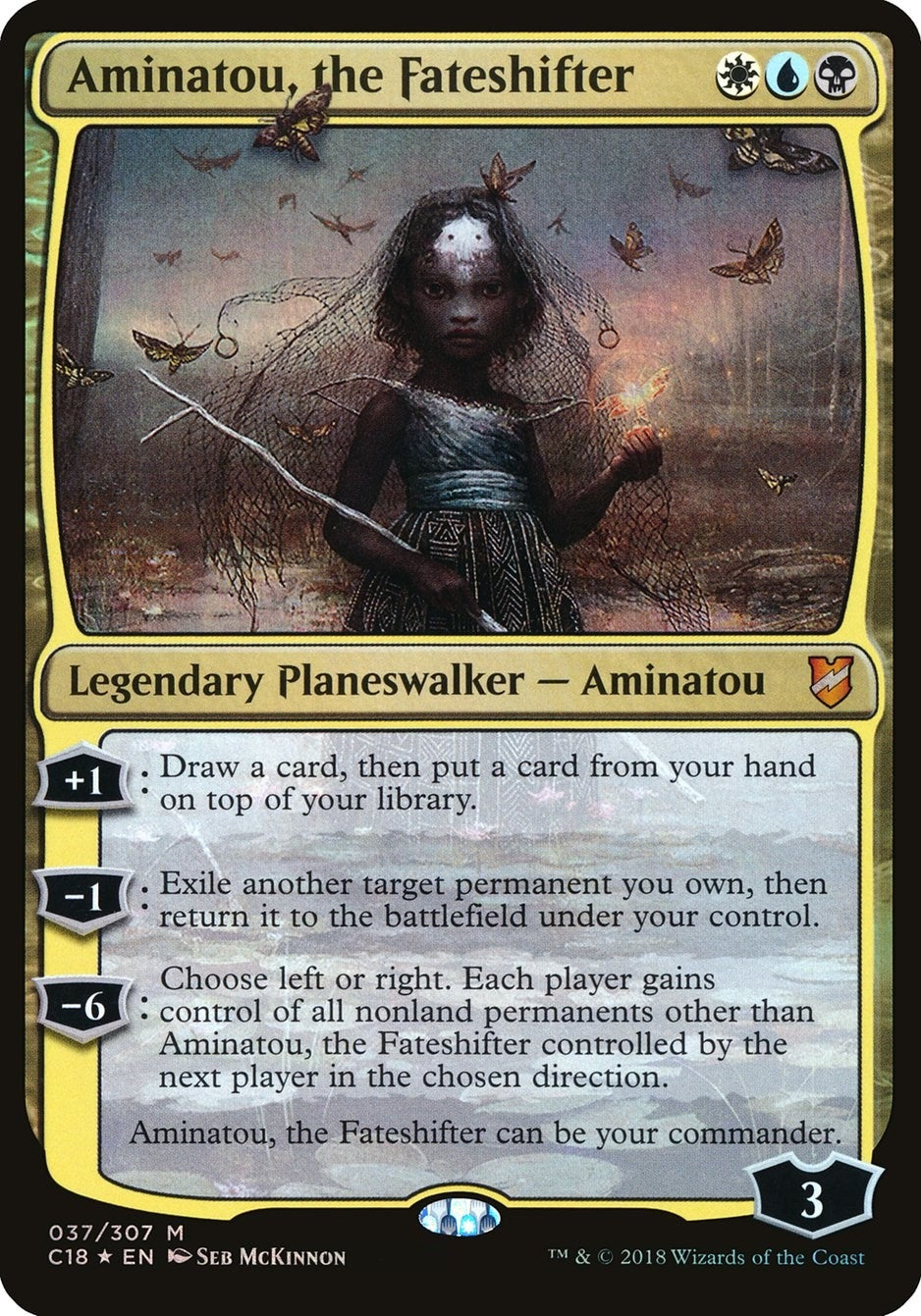 Image for Aminatou, the Fateshifter (Commander 2018) (37) (OVER) - Magic: The Gathering