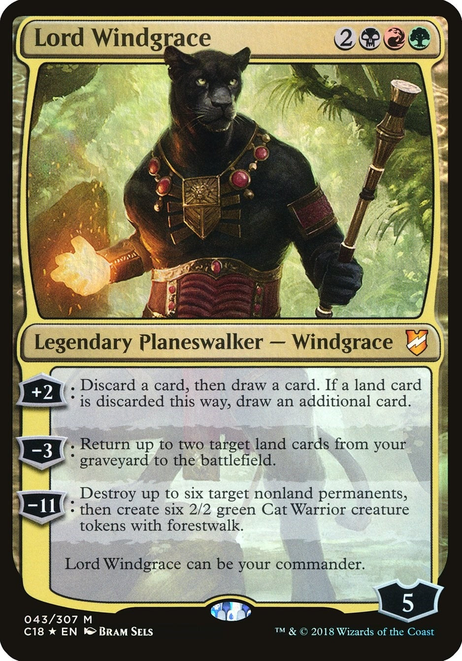 Image for Lord Windgrace (Commander 2018) (43) (OVER) - Magic: The Gathering