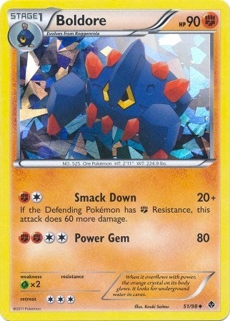 Image for Boldore - 51/98 (Cracked Ice Holo) (051/098) (BLE) - Pokemon