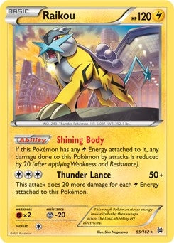 Image for Raikou - 55/162 (Cosmos Holo) (055/162) (BLE) - Pokemon