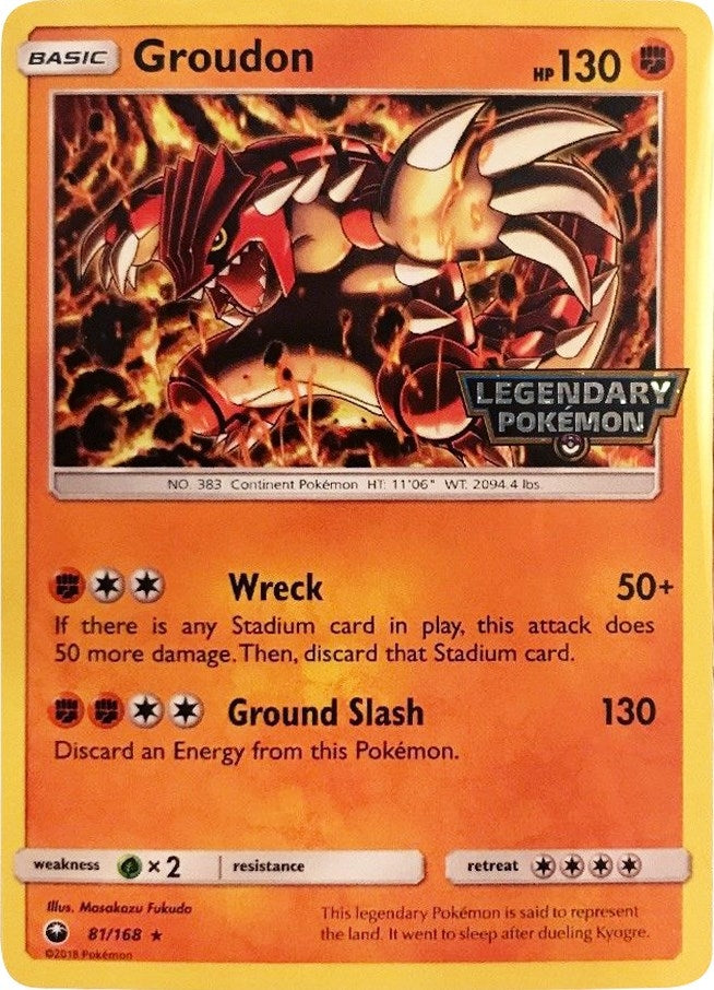 Image for Groudon - 81/168 (Cosmos Holo) (Gamestop Promo) (081/168) (MCAP) - Pokemon