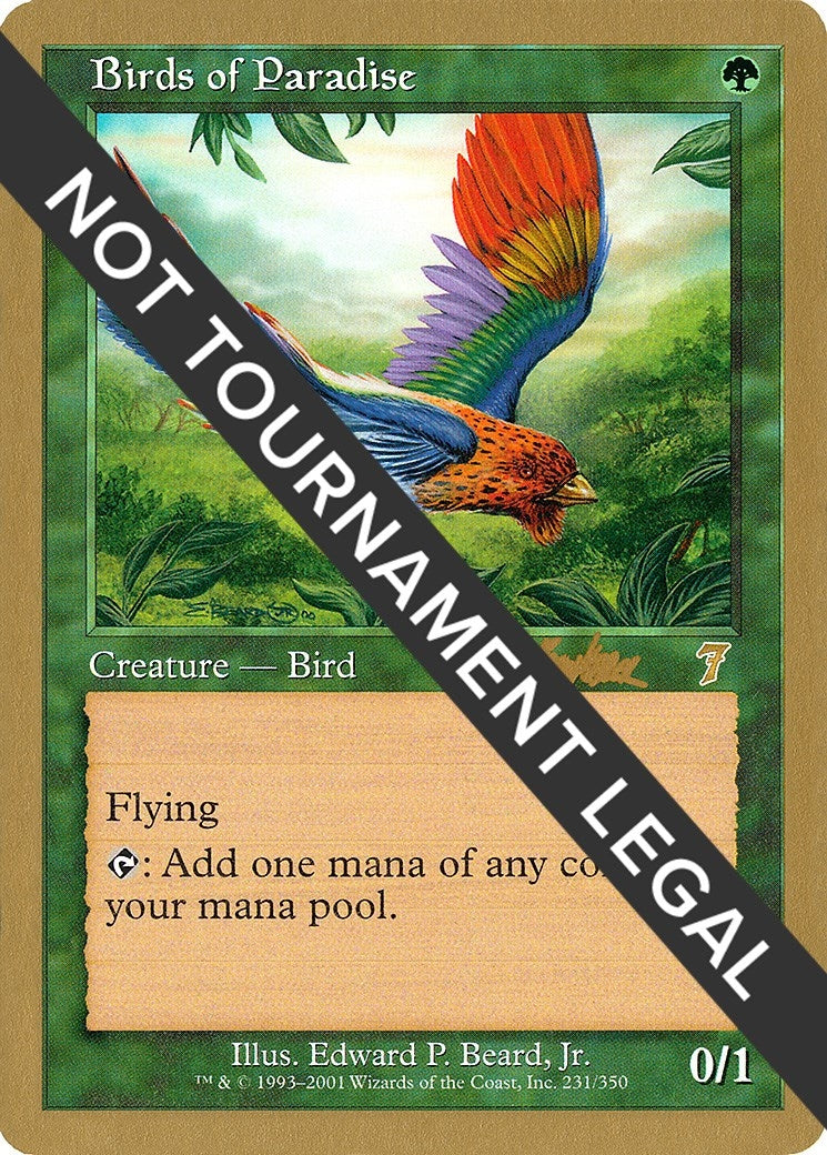 Image for Birds of Paradise - 2002 Brian Kibler (7ED) - Magic: The Gathering
