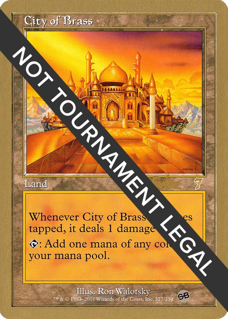 Image for City of Brass - 2002 Brian Kibler (7ED) (SB) - Magic: The Gathering