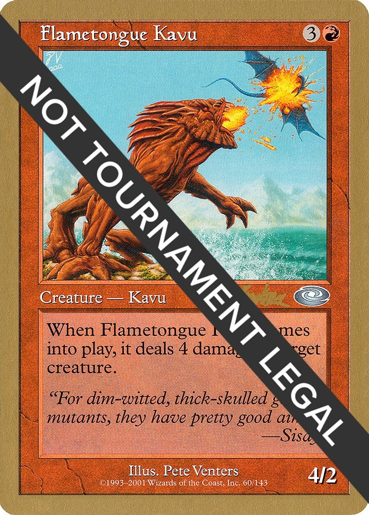 Image for Flametongue Kavu - 2002 Brian Kibler (PLS) - Magic: The Gathering
