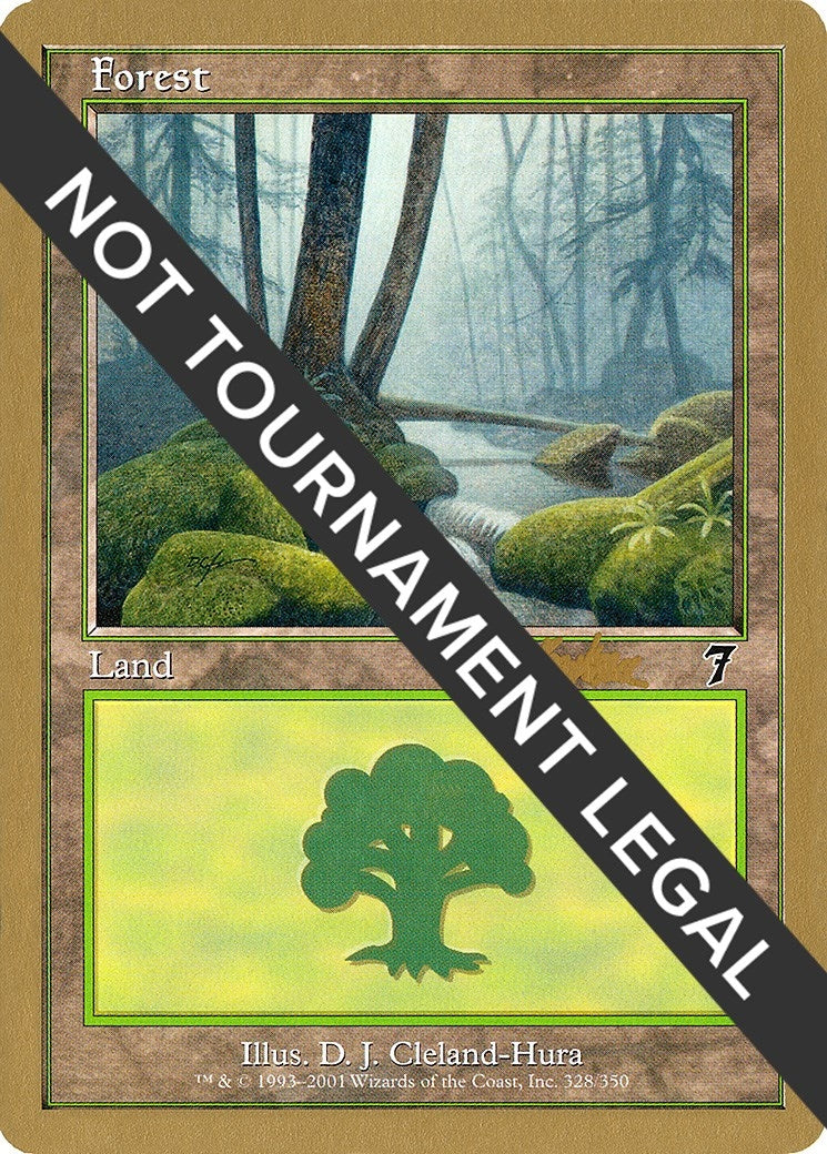 Image for Forest (328) - 2002 Brian Kibler (7ED) - Magic: The Gathering