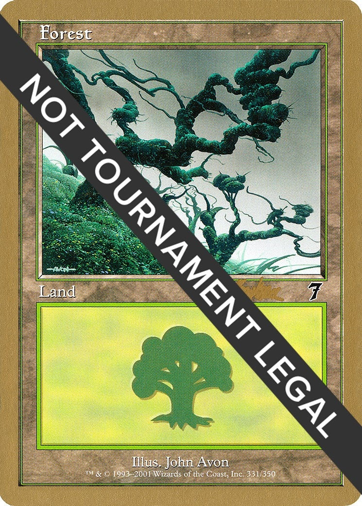 Image for Forest (331) - 2002 Brian Kibler (7ED) - Magic: The Gathering