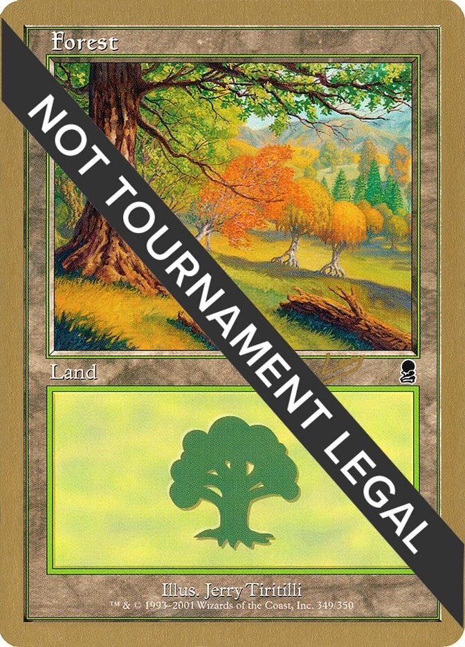 Image for Forest (349) - 2002 Brian Kibler (ODY) (WCD) - Magic: The Gathering