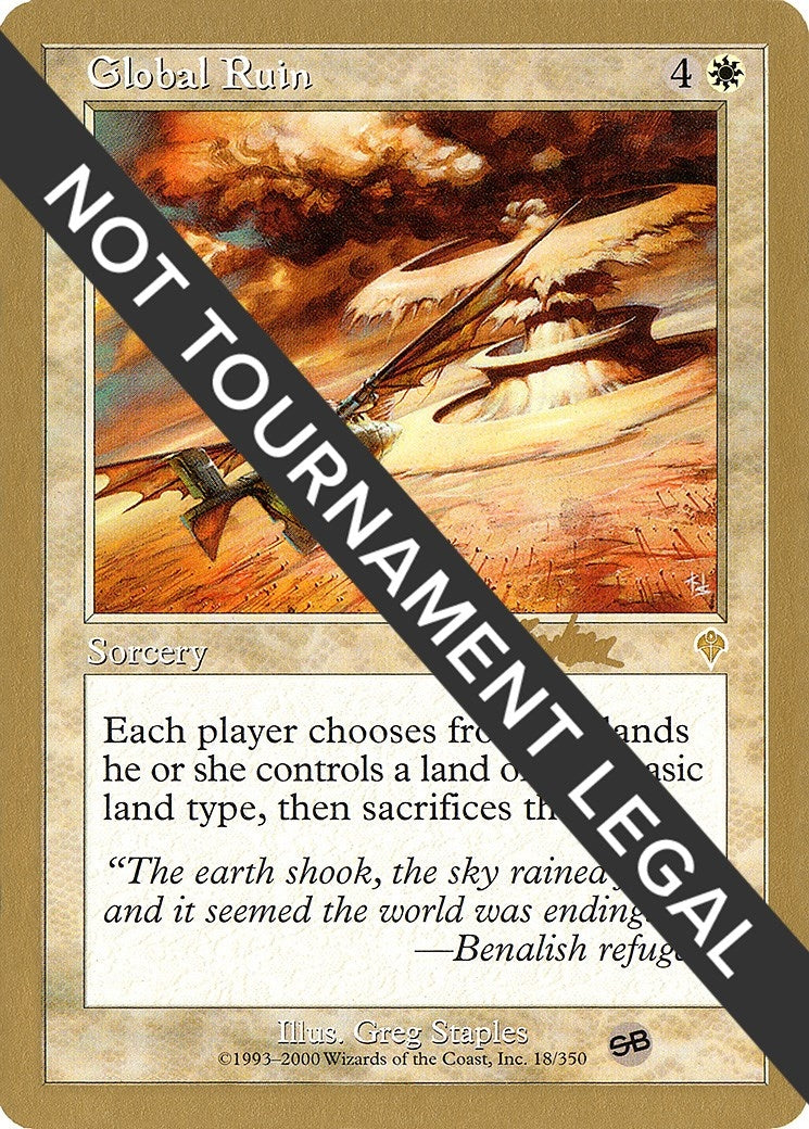 Image for Global Ruin - 2002 Brian Kibler (INV) (SB) - Magic: The Gathering