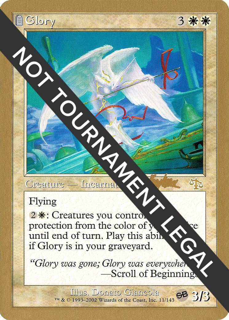 Image for Glory - 2002 Brian Kibler (JUD) (SB) (WCD) - Magic: The Gathering