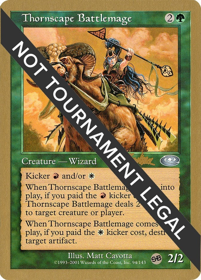 Image for Thornscape Battlemage - 2002 Brian Kibler (PLS) (SB) (WCD) - Magic: The Gathering