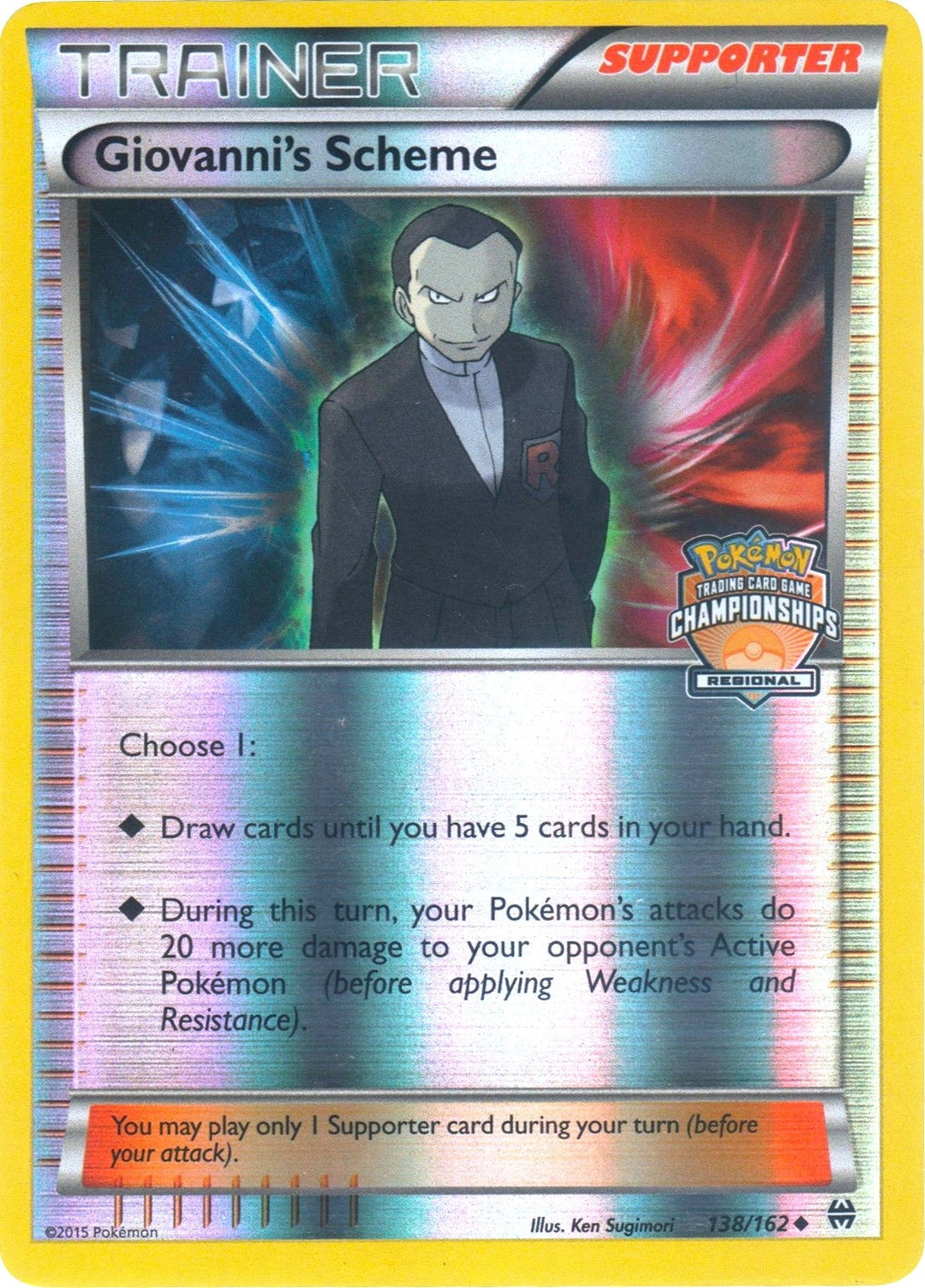 Image for Giovanni's Scheme - 138/162 (Regional Championships) (138/162) (PR) - Pokemon