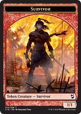 Image for Survivor // Myr (023) Double-Sided Token (12 // 23) (C18) - Magic: The Gathering
