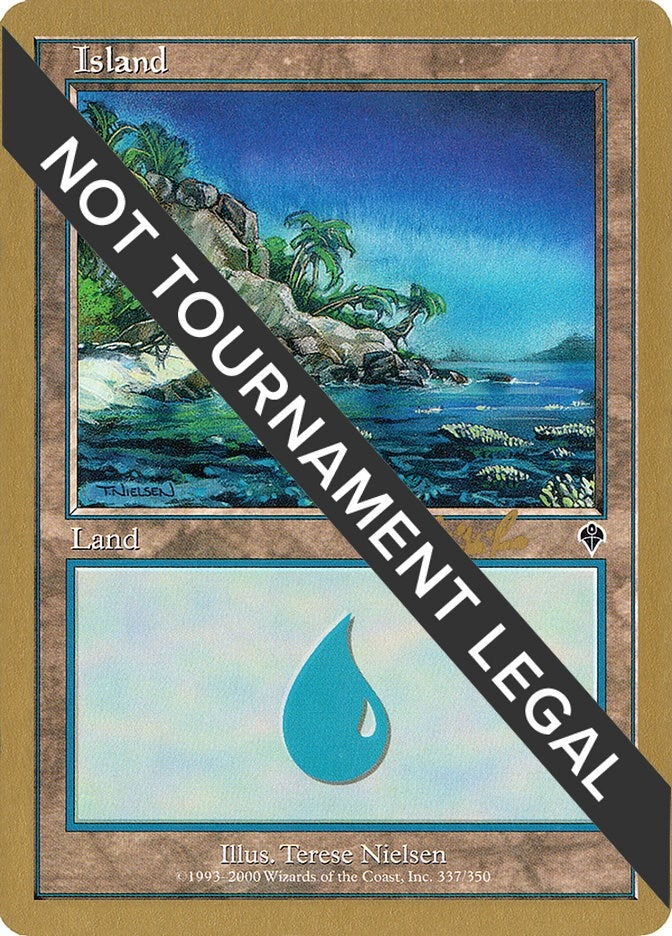 Image for Island (337) - 2002 Carlos Romao (INV) (WCD) - Magic: The Gathering