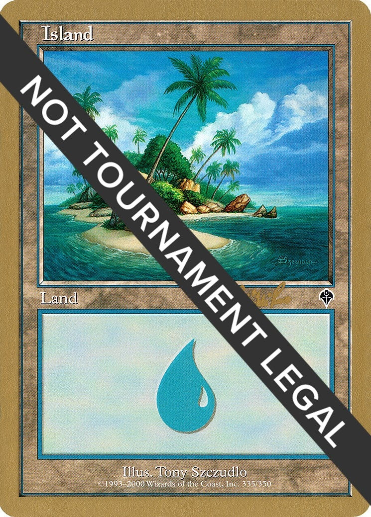 Image for Island (335) - 2002 Carlos Romao (INV) (WCD) - Magic: The Gathering