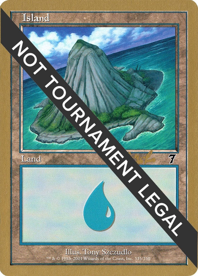 Image for Island (335) - 2002 Carlos Romao (7ED) (WCD) - Magic: The Gathering