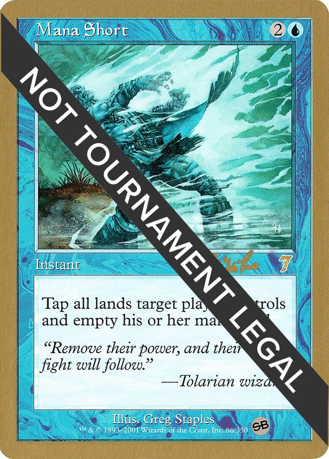 Image for Mana Short - 2002 Carlos Romao (7ED) (SB) (WCD) - Magic: The Gathering