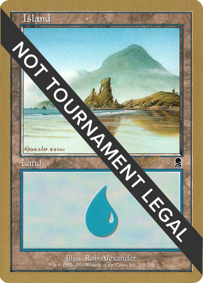Image for Island (338) - 2002 Raphael Levy (ODY) (WCD) - Magic: The Gathering