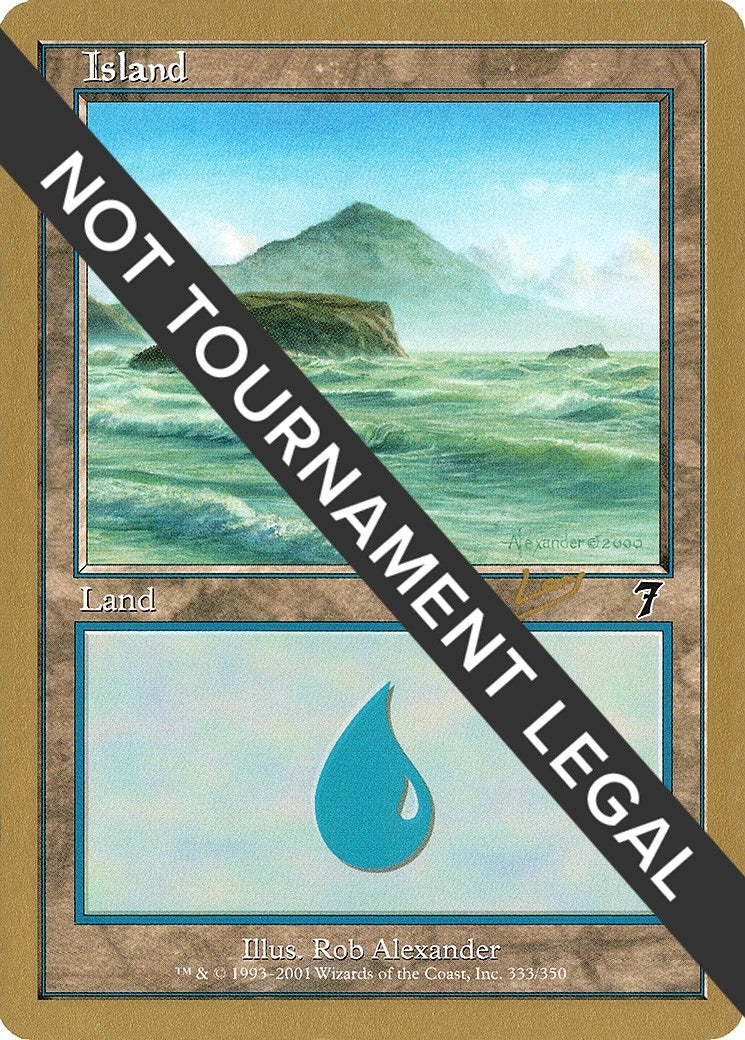 Image for Island (333) - 2002 Raphael Levy (7ED) (WCD) - Magic: The Gathering