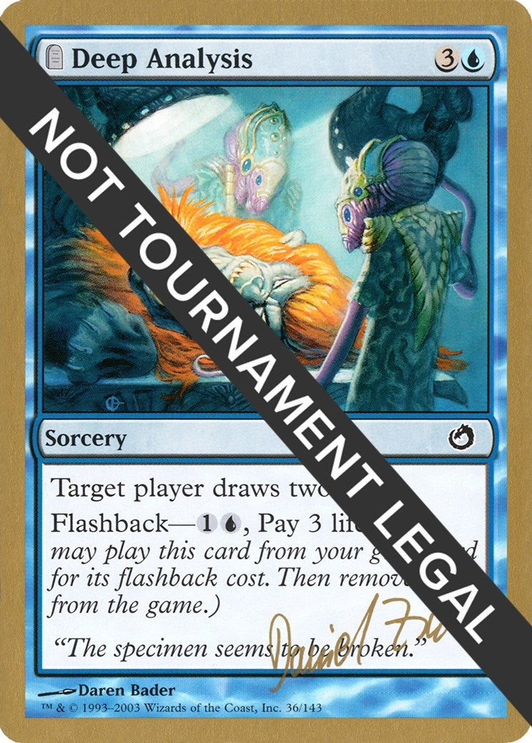 Image for Deep Analysis - 2003 Daniel Zink (TOR) (WCD) - Magic: The Gathering