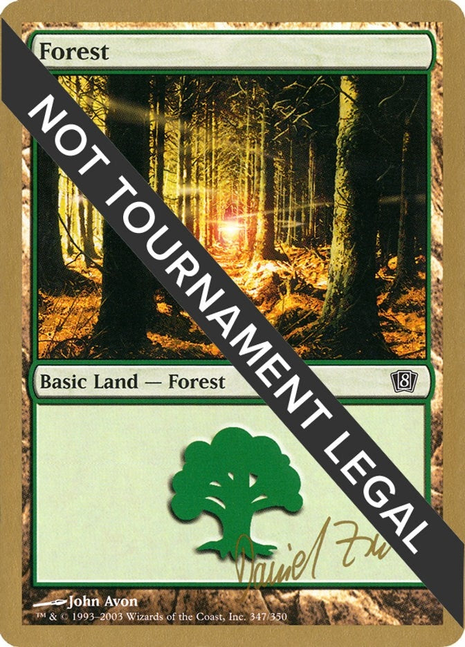 Image for Forest (347) - 2003 Daniel Zink (8ED) (WCD) - Magic: The Gathering