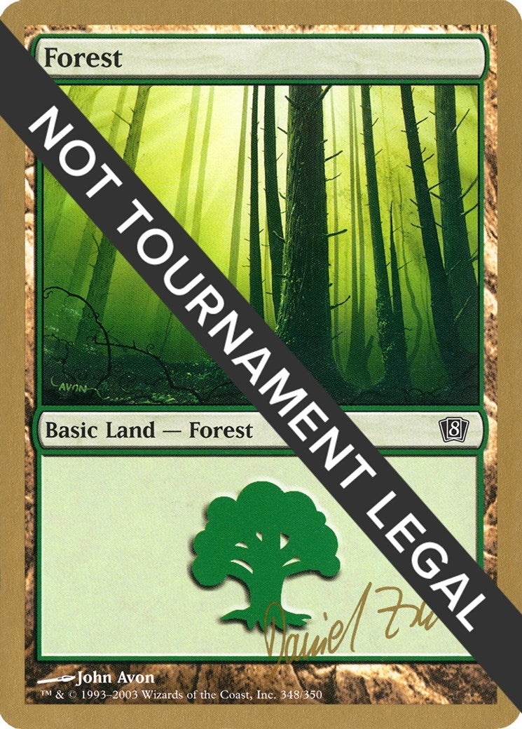 Image for Forest (348) - 2003 Daniel Zink (8ED) - Magic: The Gathering
