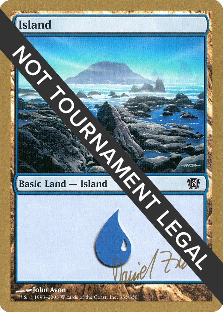 Image for Island (335) - 2003 Daniel Zink (8ED) - Magic: The Gathering