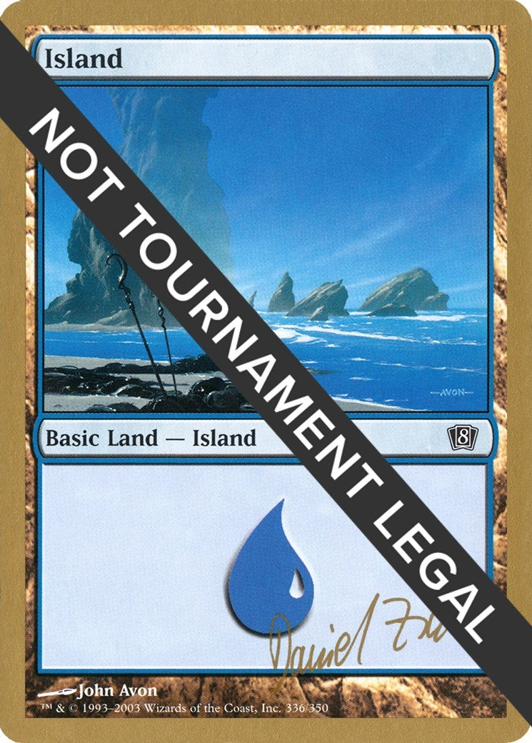Image for Island (336) - 2003 Daniel Zink (8ED) - Magic: The Gathering