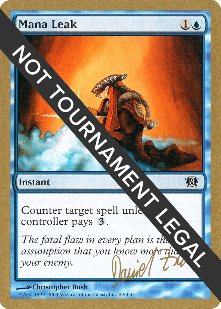 Image for Mana Leak - 2003 Daniel Zink (8ED) (WCD) - Magic: The Gathering