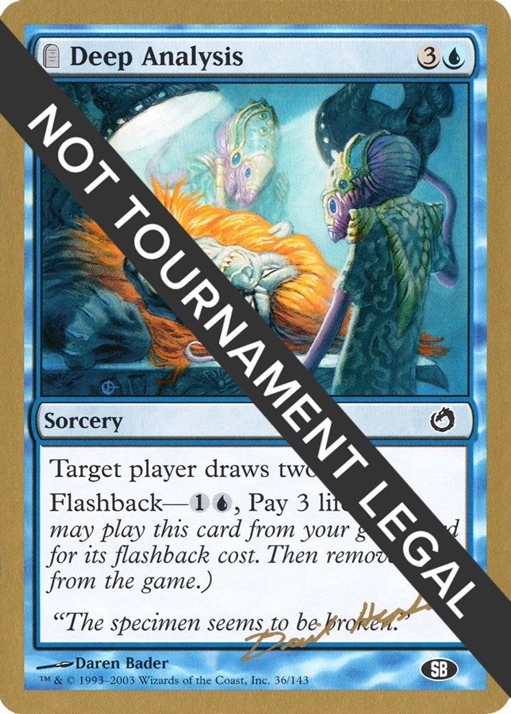 Image for Deep Analysis - 2003 Dave Humpherys (TOR) (SB) (WCD) - Magic: The Gathering