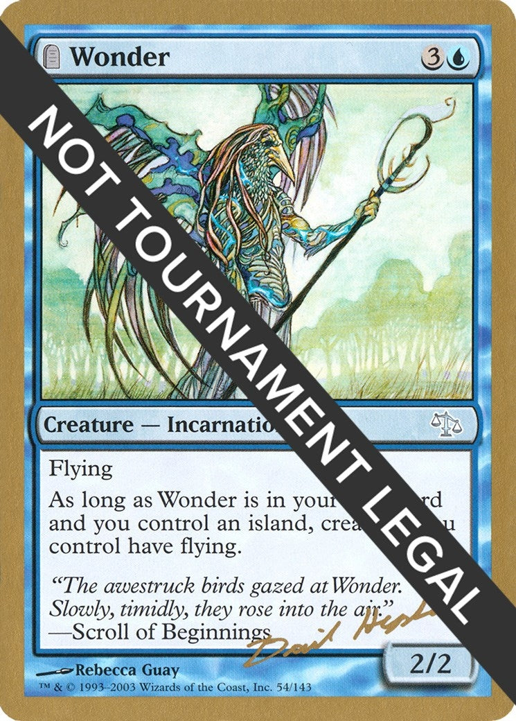 Image for Wonder - 2003 Dave Humpherys (JUD) (WCD) - Magic: The Gathering