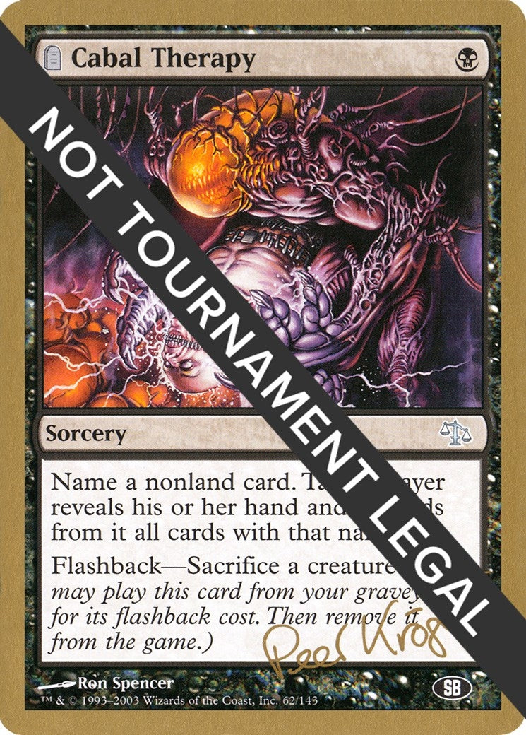 Image for Cabal Therapy - 2003 Peer Kroger (JUD) (SB) - Magic: The Gathering