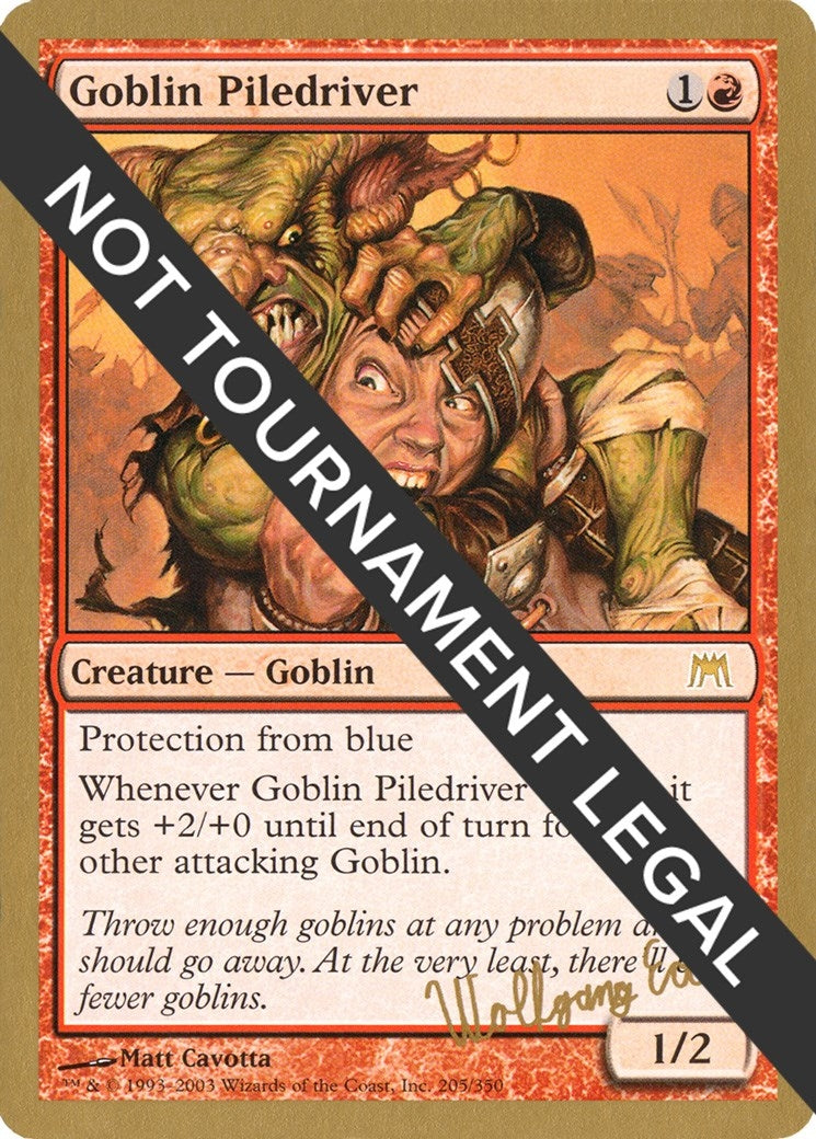 Image for Goblin Piledriver - 2003 Wolfgang Eder (ONS) - Magic: The Gathering