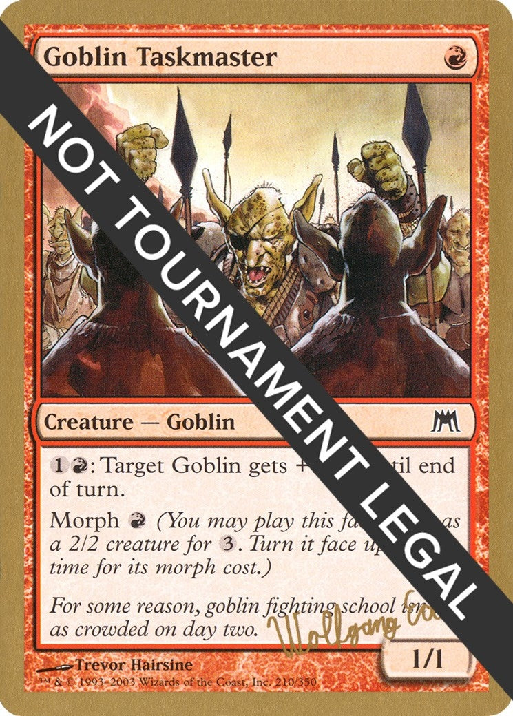 Image for Goblin Taskmaster - 2003 Wolfgang Eder (ONS) - Magic: The Gathering