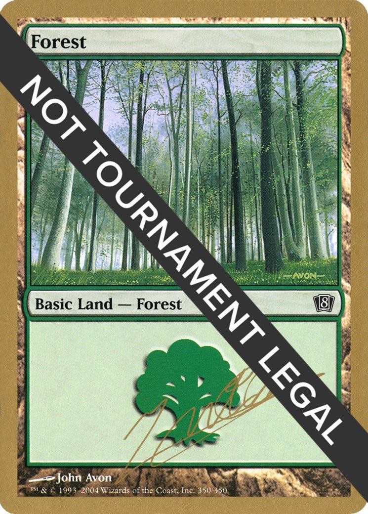 Image for Forest (350) - 2004 Julien Nuijten (8ED) (WCD) - Magic: The Gathering