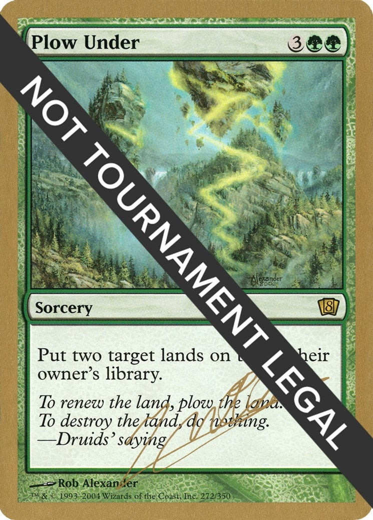 Image for Plow Under - 2004 Julien Nuijten (8ED) - Magic: The Gathering
