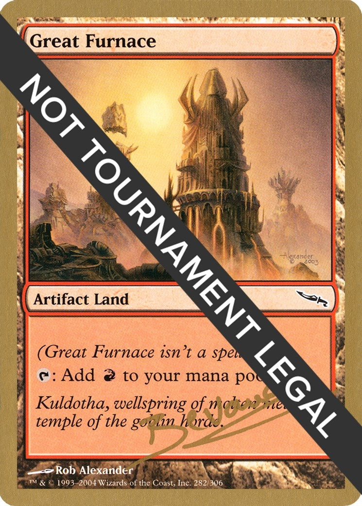 Image for Great Furnace - 2004 Manuel Bevand (MRD) (WCD) - Magic: The Gathering