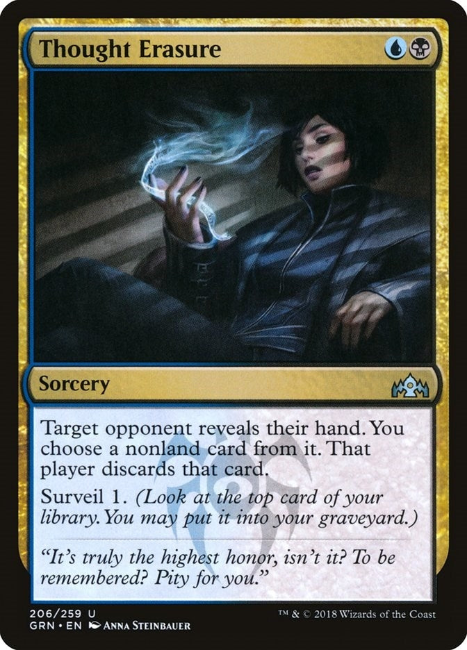 Image for Thought Erasure (206) (GRN) - Magic: The Gathering