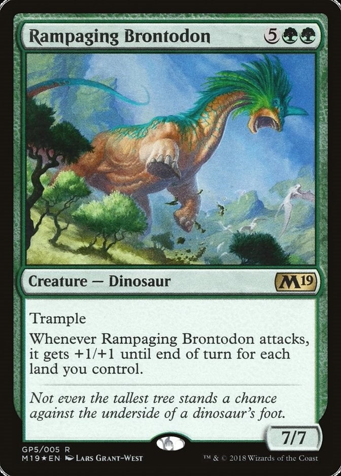 Image for Rampaging Brontodon (2018 Gift Pack) (GP5) - Magic: The Gathering