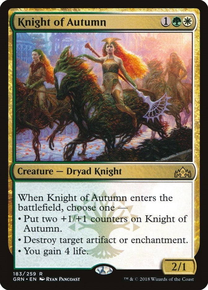 Image for Knight of Autumn (183) - Magic: The Gathering