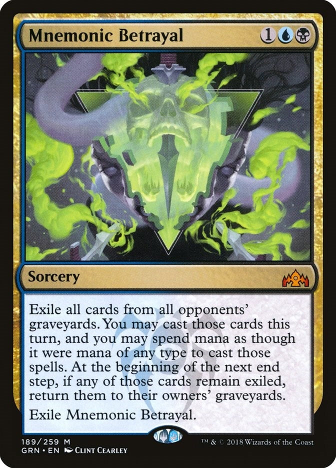 Image for Mnemonic Betrayal (189) (GRN) - Magic: The Gathering
