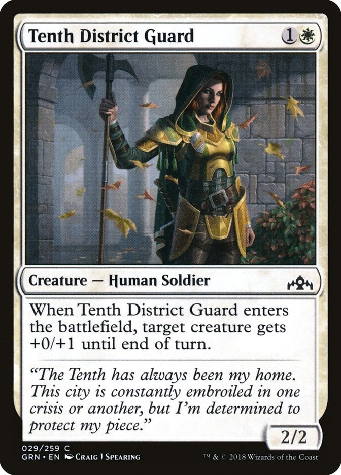 Image for Tenth District Guard (29) (GRN) - Magic: The Gathering