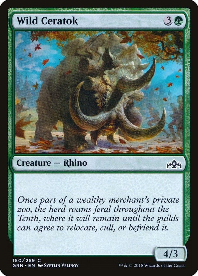 Image for Wild Ceratok (150) (GRN) - Magic: The Gathering