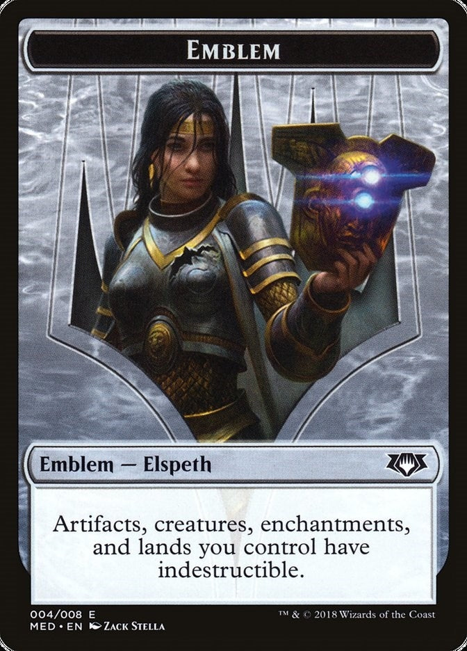 Image for Emblem - Elspeth, Knight-Errant (4) (MED) - Magic: The Gathering