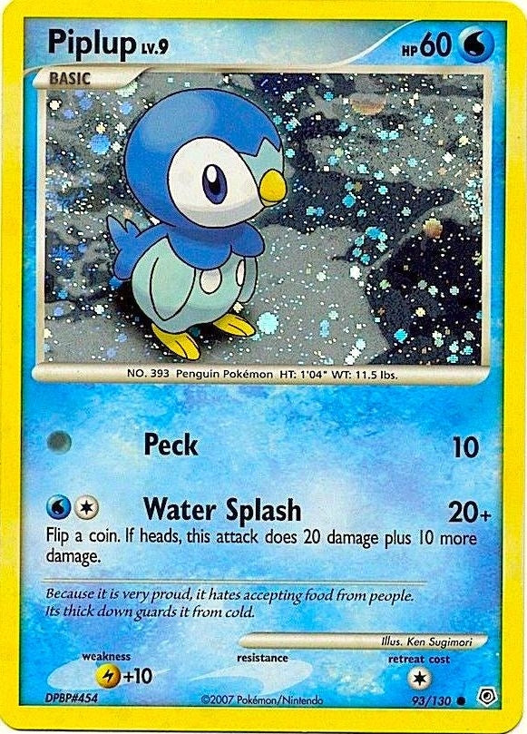 Image for Piplup - 93/130 (Cosmos Holo) (093/130) (MCAP) - Pokemon