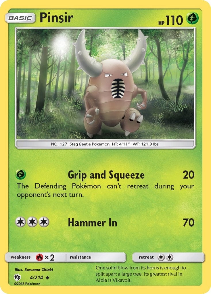 Image for Pinsir (4/214) (SM8) - Pokemon