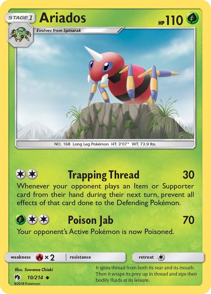 Image for Ariados (10/214) (SM8) - Pokemon